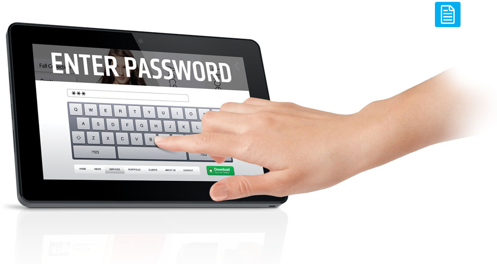 Contenido seguro iDisplay Tablet