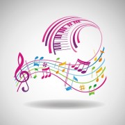 Colorful music background.